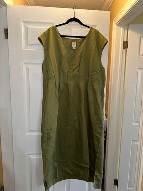 New With Tags Anthropologie Green Midi Dress Size 3XL